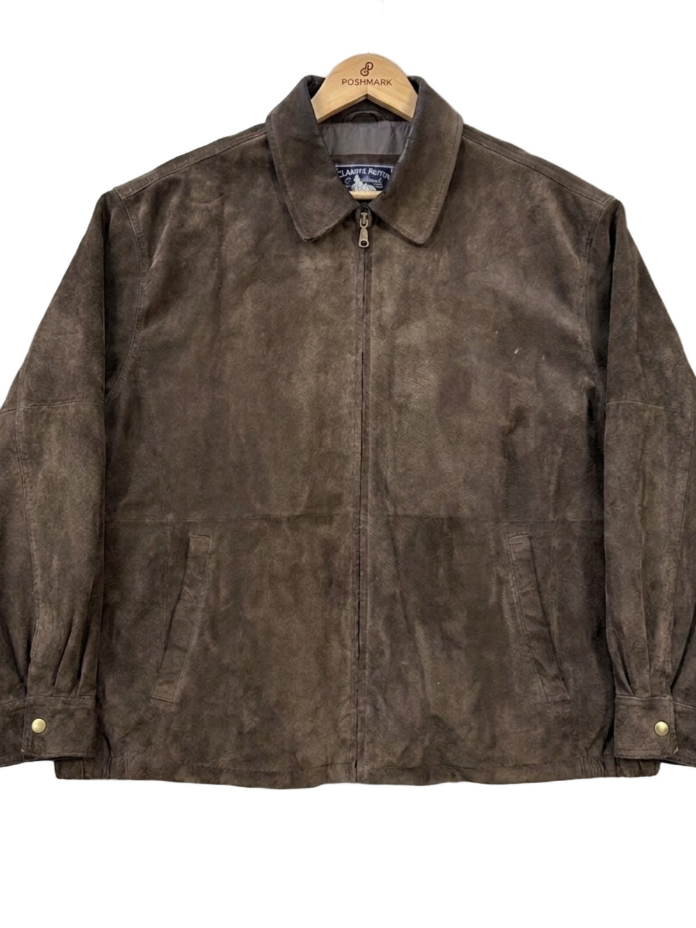 Canyon Ridge Brown Mens Vintage Suede Leather Harrington Bomber Jacket 3X Big
